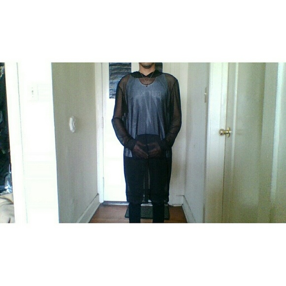 Hologramcity's Mesh Long Sleeve Hoodie - Picture 4 of 4