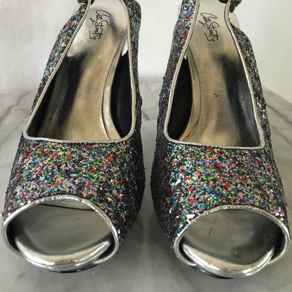 CiTy StrEets gLitTer heEls - Picture 3 of 11