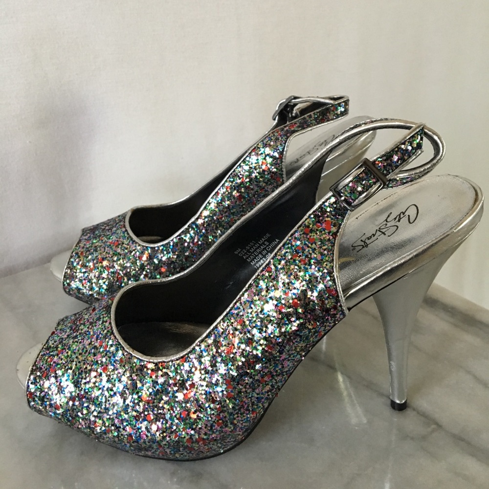 CiTy StrEets gLitTer heEls - Picture 2 of 11