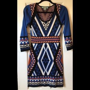 Aztec Print Winter Dress