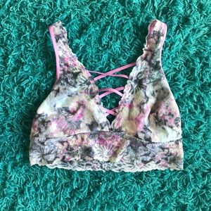 NWOT PINK lace bralette