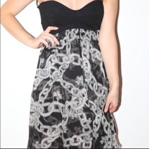 DVF strapless chain dress - Picture 1 of 8