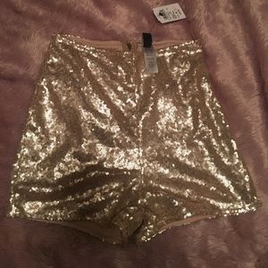 Gold shorts