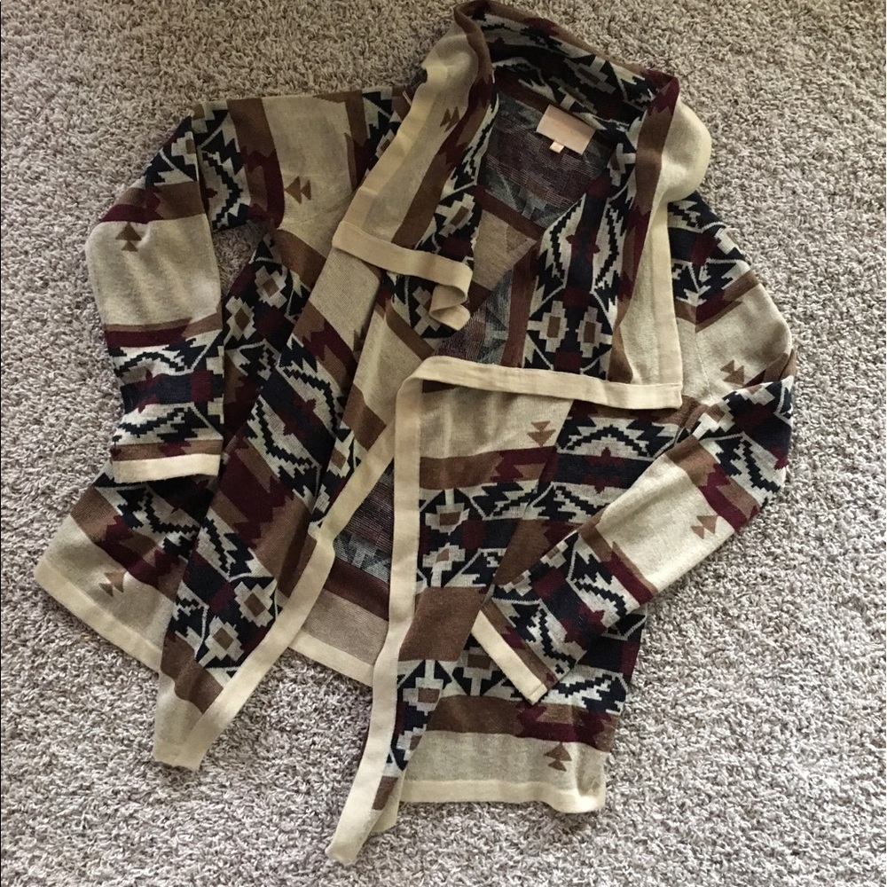 Skies are Blue Draped Cardigan