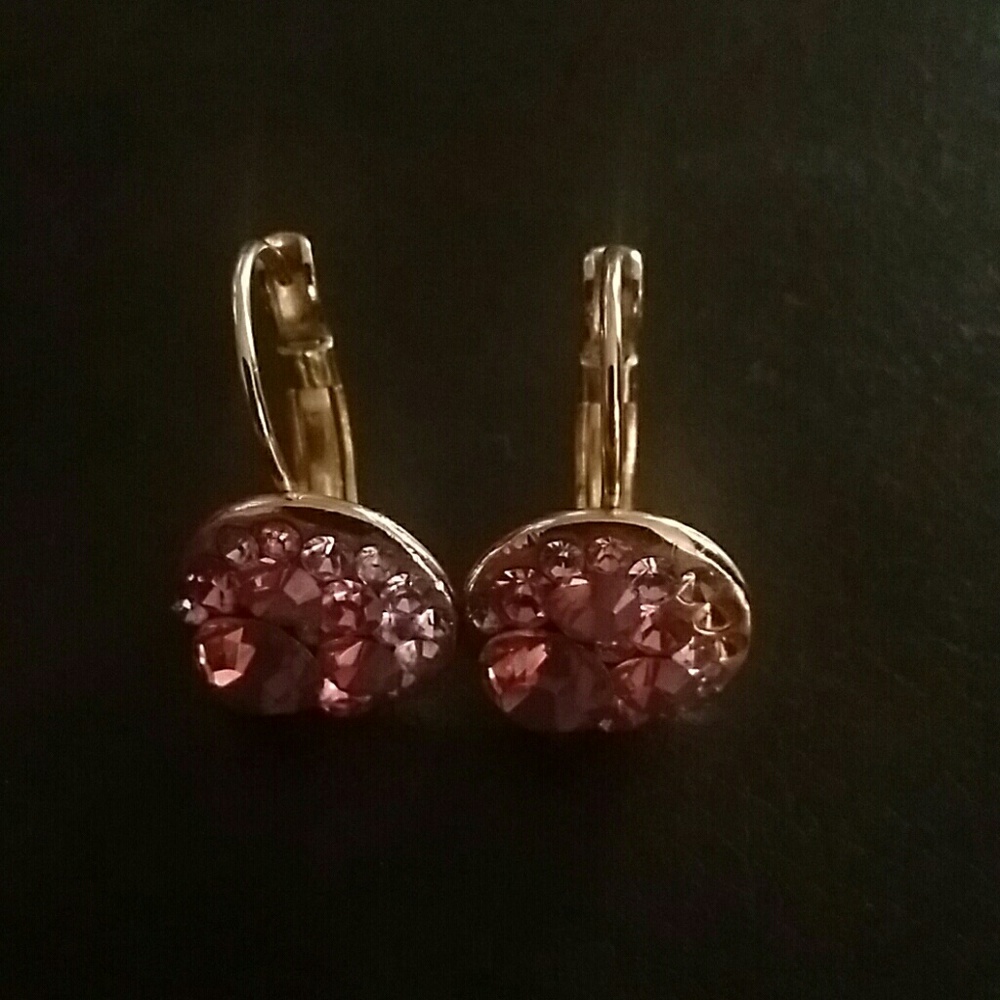 Pink Crystal earrings