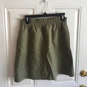 J.CREW Green Skirt
