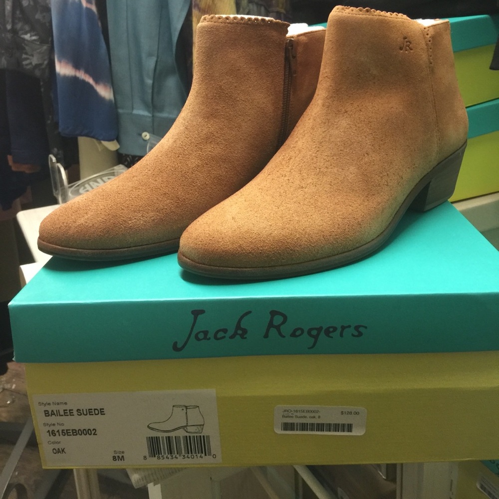 NWT jack Rogers Bailee suede bootie