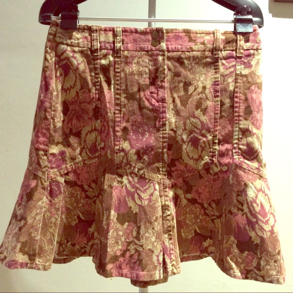 Corduroy multi colored Skirt