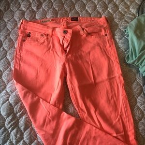AG Stevie Ankle Jeans - size 28R fluorescent