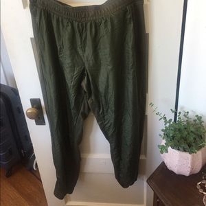 NWT Fabletics Army Green Joggers
