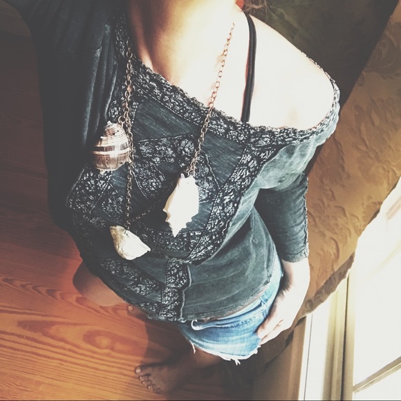 Free People Tops - HP🌵🌻🌿Free People :Truly Madly Lace Top :Boho