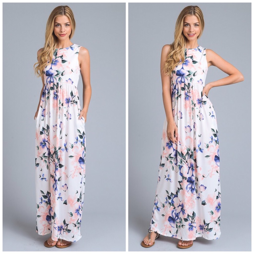 Gorgeous Floral Print Maxi - Picture 3 of 4