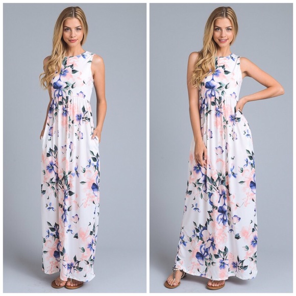 Gorgeous Floral Print Maxi - Picture 3 of 4