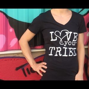 {Love} Your Tribe V-Neck T-Shirt
