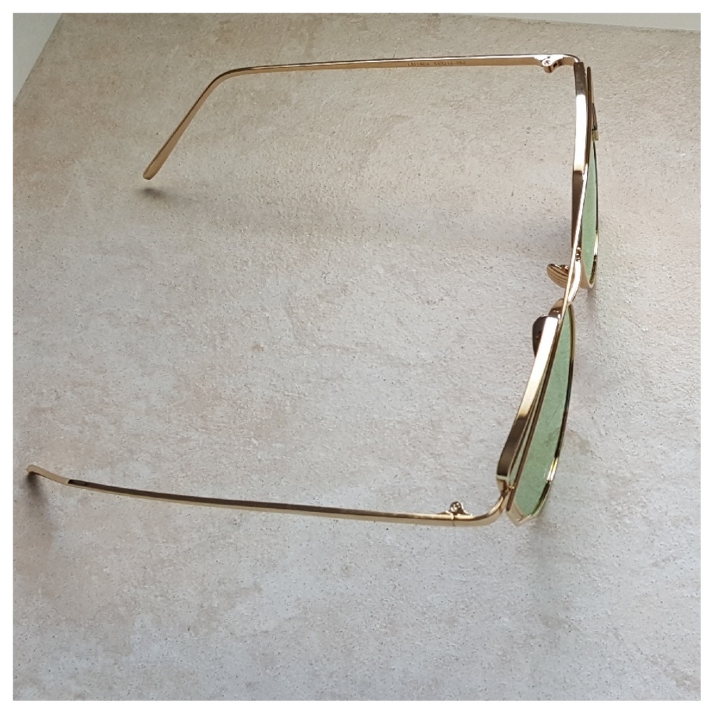 ❤️Gold Fashion Sunglasses Double Metal Nose Bridge - Picture 8 of 8