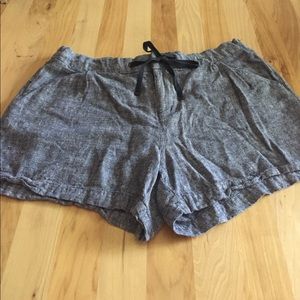 Jean colored flowy shorts