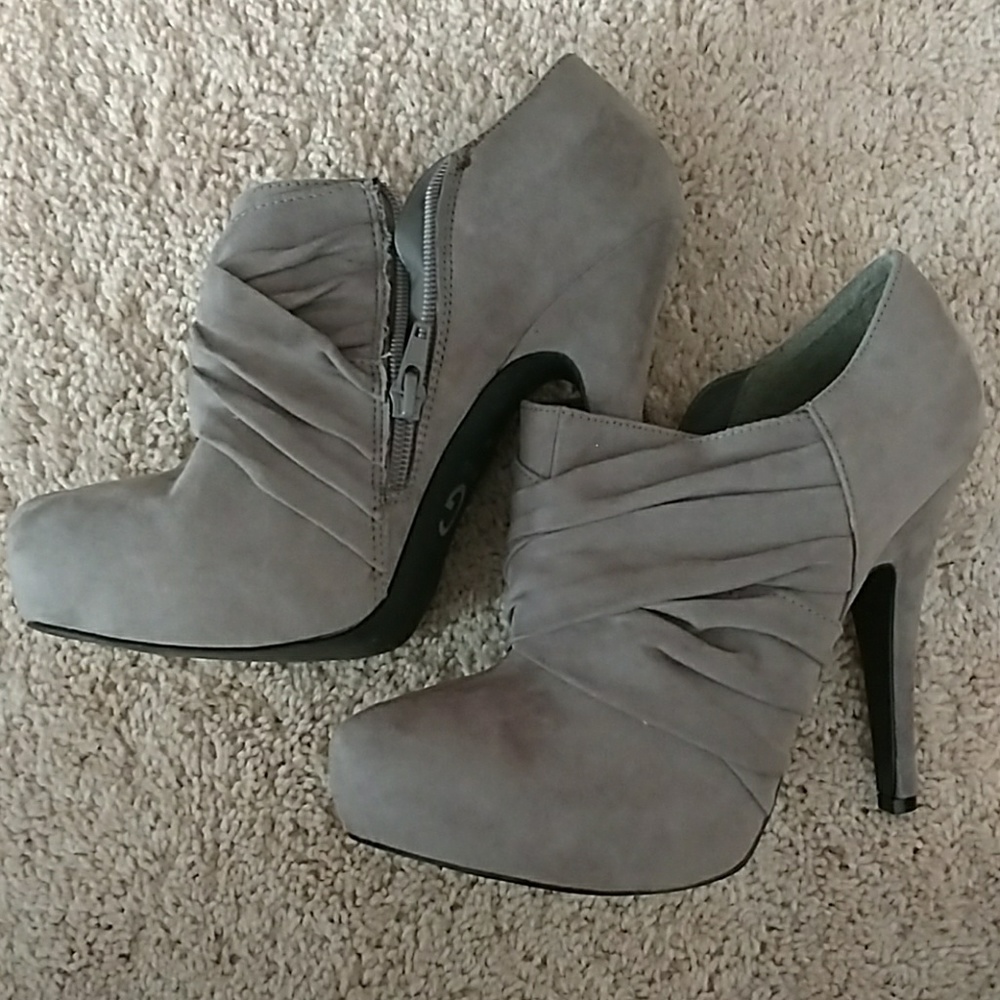 Grey Guess Ankle Booties size 8