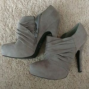 Grey Guess Ankle Booties size 8