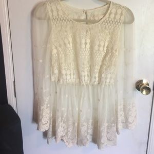 Women's Small Lace Top