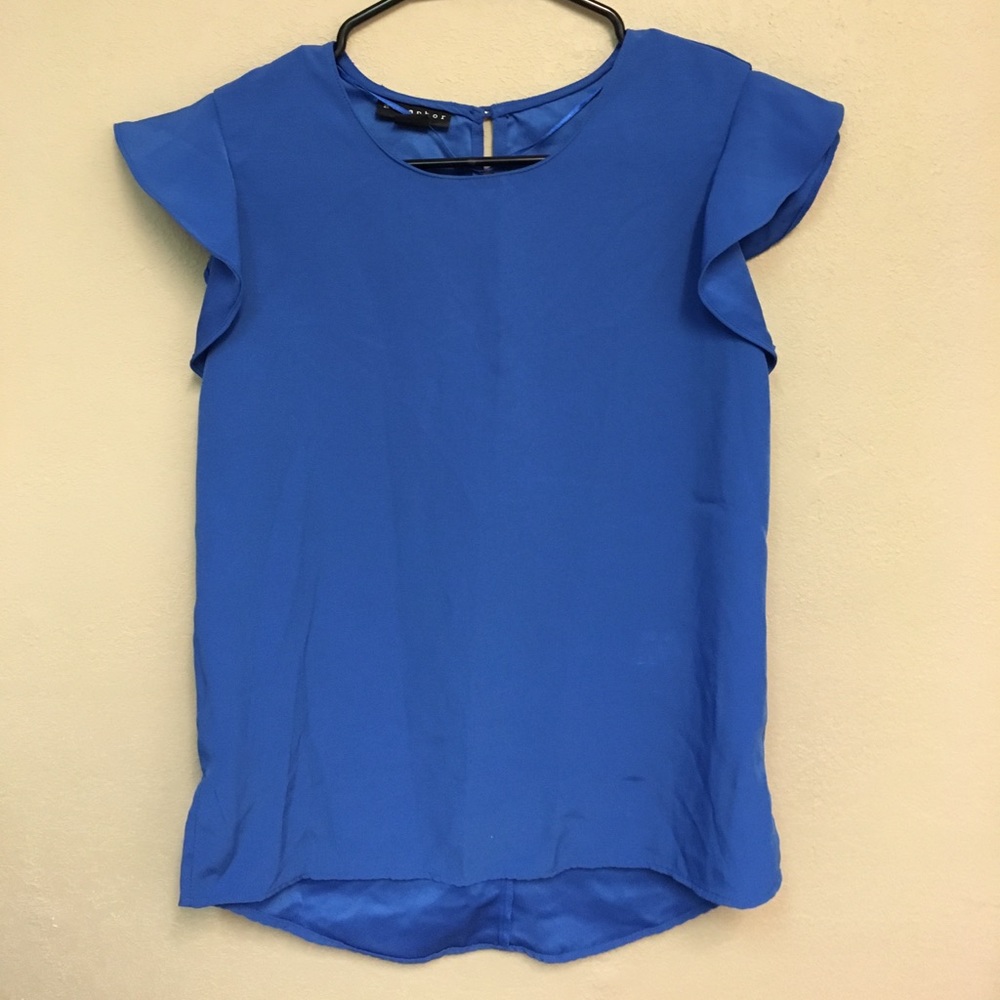 Brilliant blue blouse