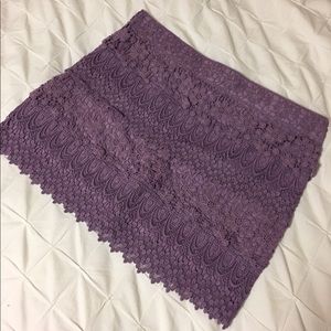 Purple Lace Skirt