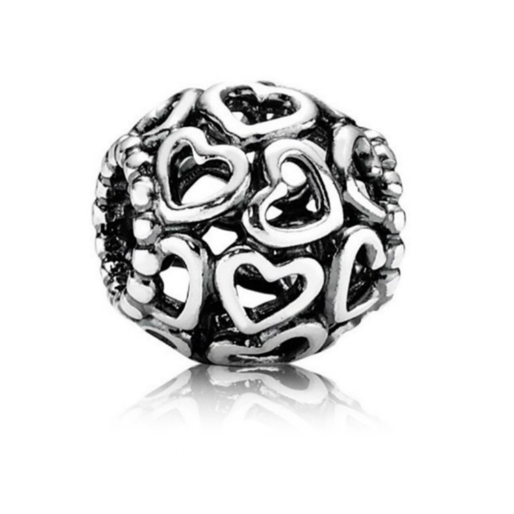 PANDORA OPEN HEART CHARM 925 STERLING SILVER