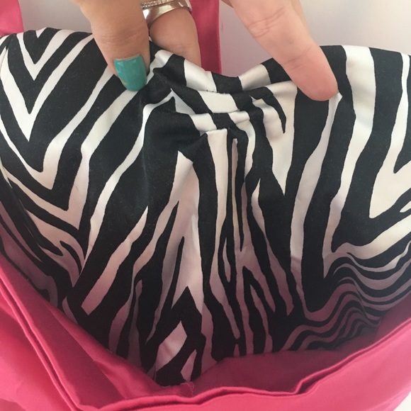 Pink Zebra Prom Sweetheart Halter Dress 👗 - Picture 8 of 8