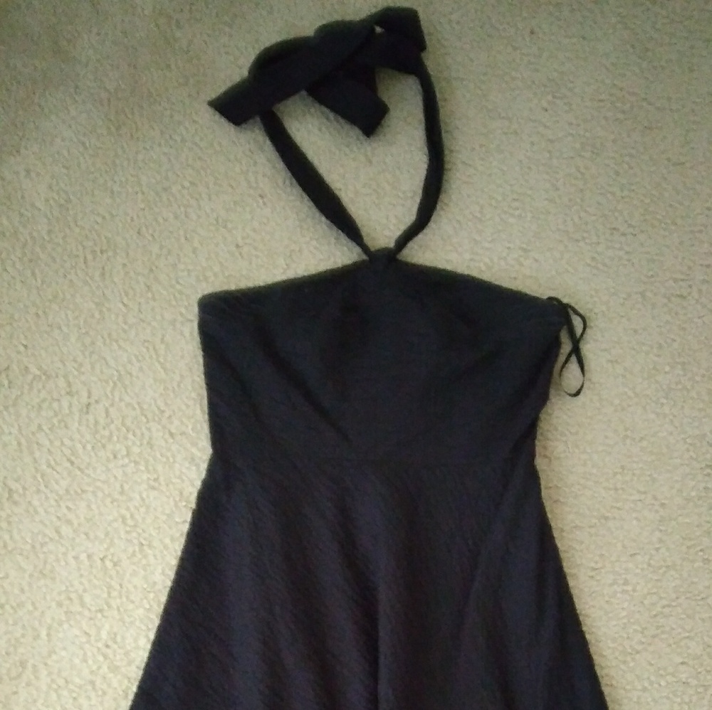 💕J. Crew navy halter A line dress💕