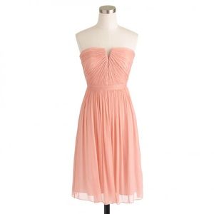 Jcrew strapless chiffon dress. Needs to be steamed