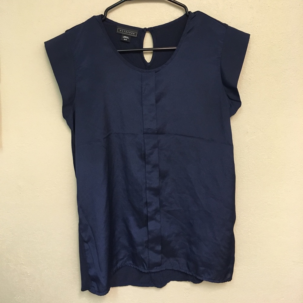 Navy blue blouse