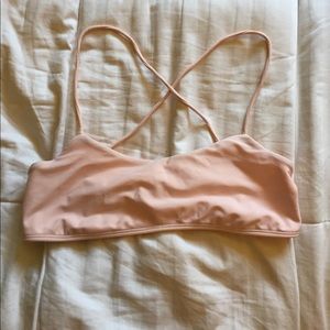 Pale pink bikini top