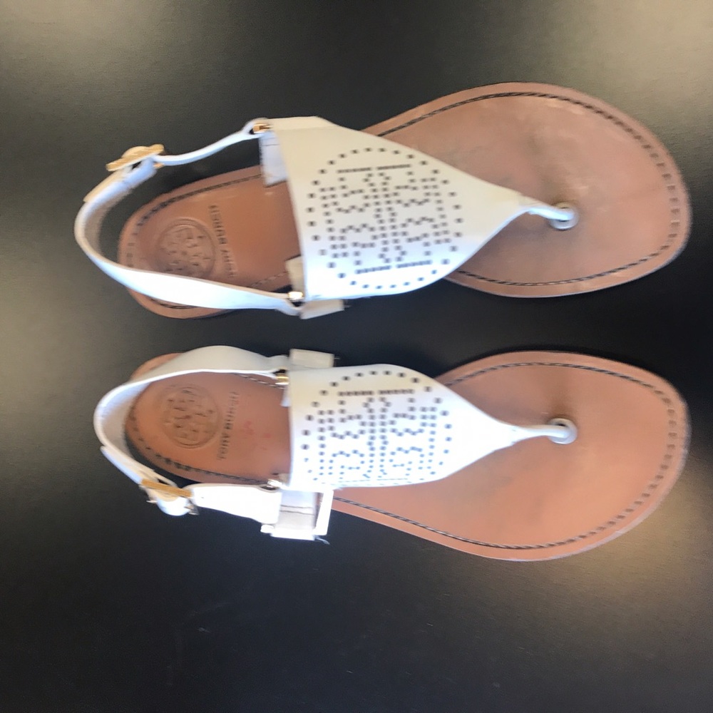 Tory Burch White Sandals