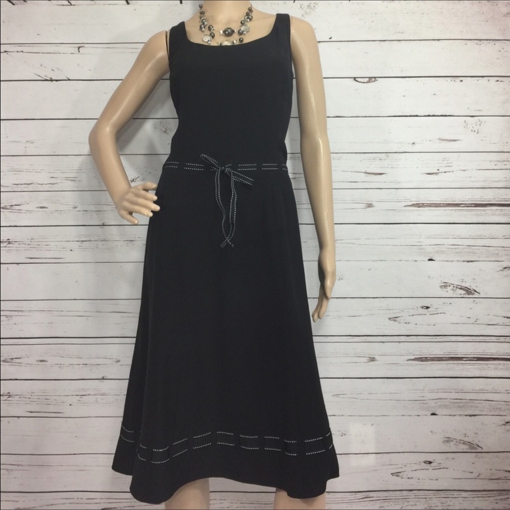 Silk Black Ann Taylor Dress, size 12