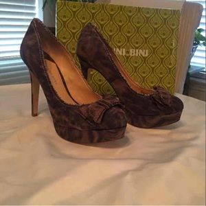 Gianni bini Leona cheetah print heels