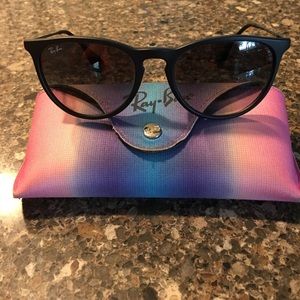 Authentic Ray-Ban Erika Sunglasses (Black)
