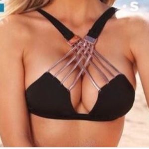 NWOT beach bunny temptress bikini SM top L bottom