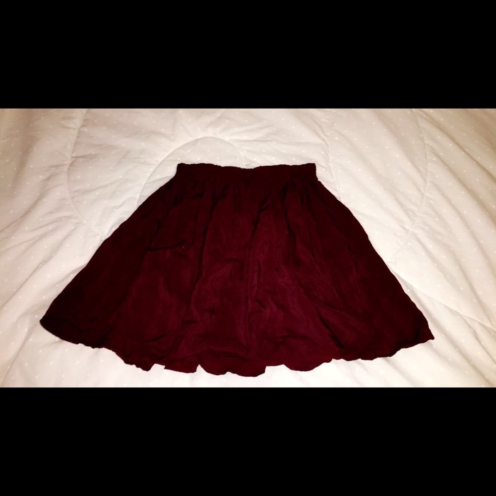 Brandy maroon skirt
