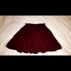 Brandy maroon skirt