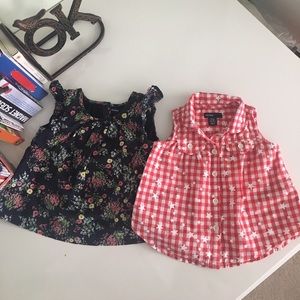Gap baby girl shirts bundle 12-18 months
