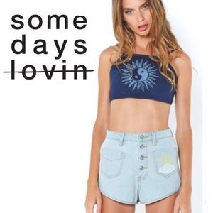 Somedays Lovin Hi-Waisted Waterfall Datsun Shorts