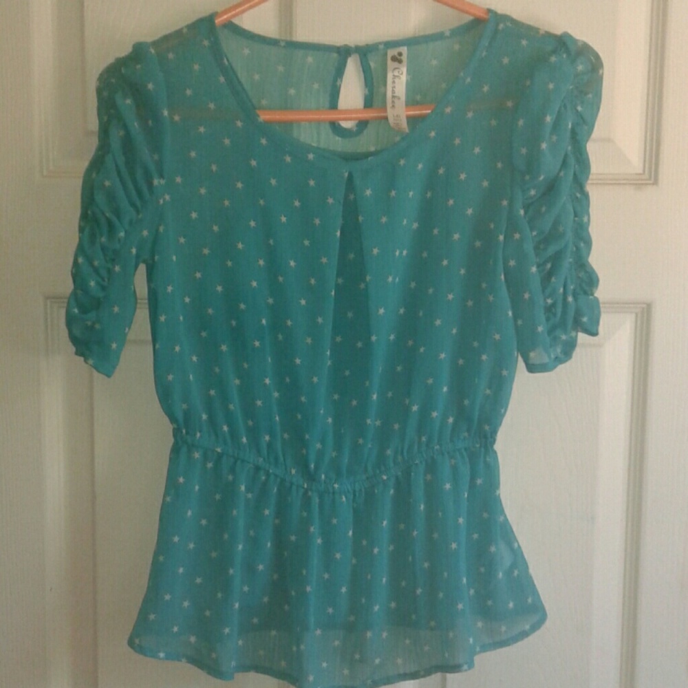 Formal Mint Green Shirt for girls