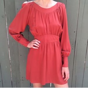 Vanitas Rust colored Silk Dress