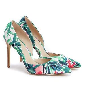 Floral pumps by JustFab/ShoeDazzle