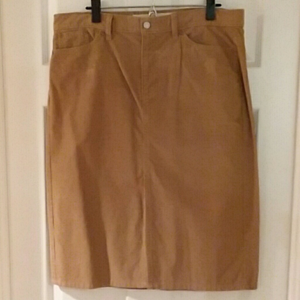 GAP corduroy skirt - with front slit opening