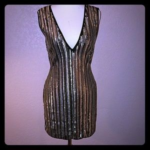 Silver and gold sequin dress - Last chance
