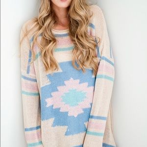 Show Me Your Mumu bonfire sweater in Paztec