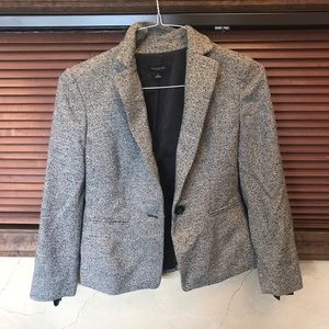 Ann Taylor Tweed Black and White Blazer