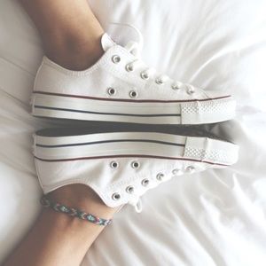 White Low Top Converse