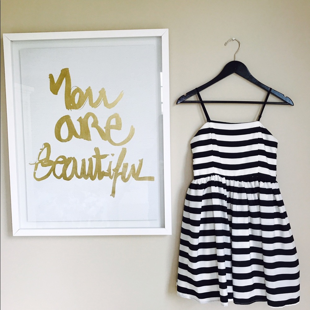 Black and White Striped Dress!!