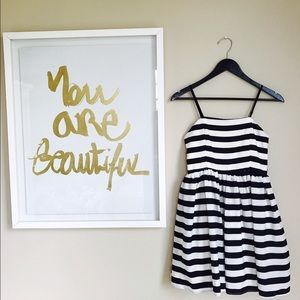 Black and White Striped Dress!!